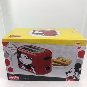 Disney Mickey Mouse Extra Wide 2 Slice Toaster New